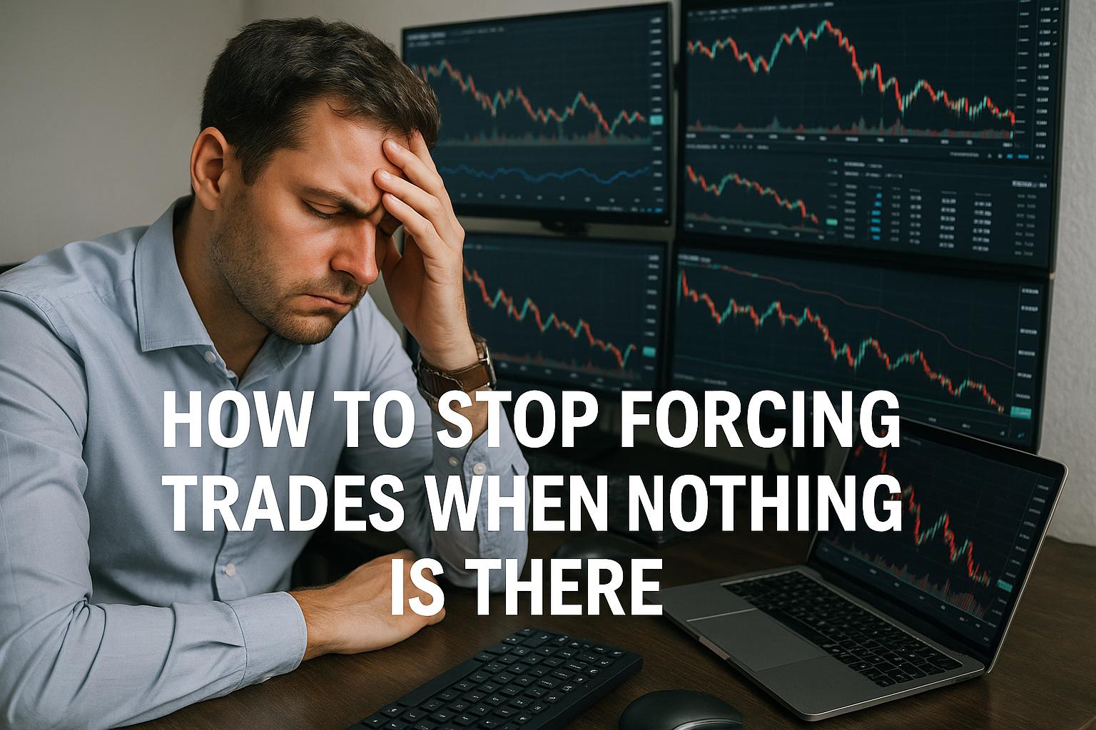 How to stop forcing trades when nothing is there