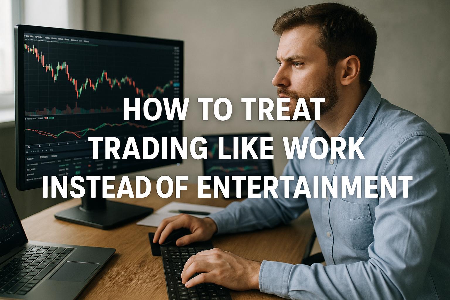 How to treat trading like work instead of entertainment