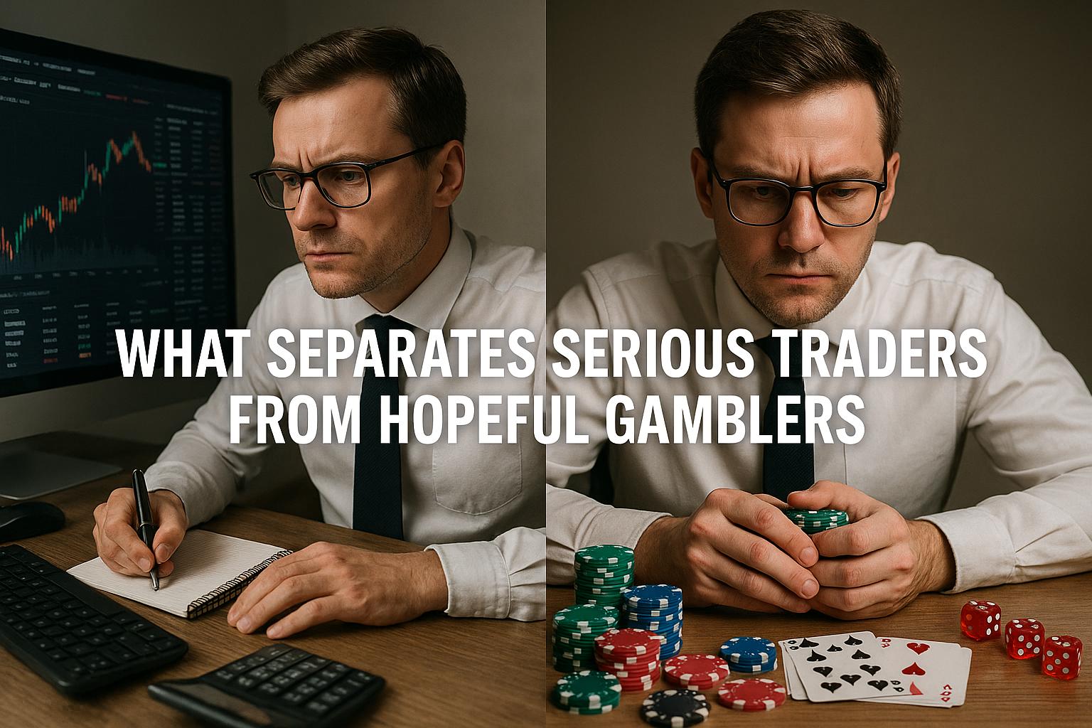 What separates serious traders from hopeful gamblers